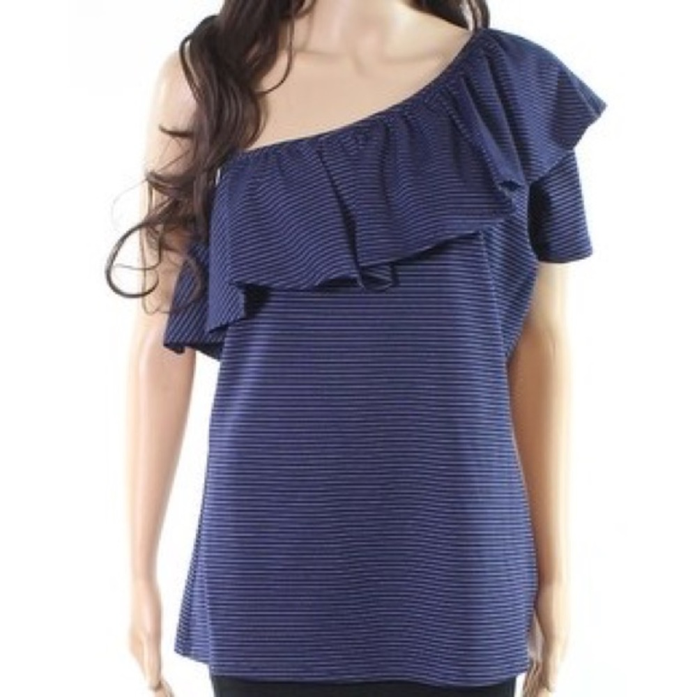 NWT Free Press ruffled one shoulder top